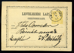 92670 BALATONFÜRED 1872. 2Kr-os Díjjegyes Lap Nagymihályra Küldve - Postal Stationery