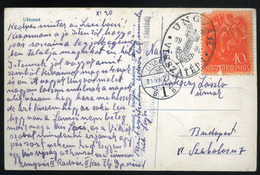 91259 UNGVÁR 1938. Képeslap, II. Honvéd Kerékpáros Zászlóalj Bélyegzéssel Budapestre - Used Stamps