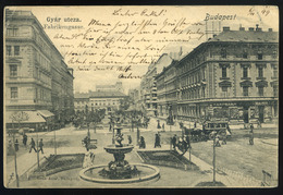 91315 BUDAPEST 1899. Gyár Utca, Régi Ganz Képeslap  /  BUDAPEST 1899 Gyár St. Ganz Vintage Pic. P.card - Ungarn