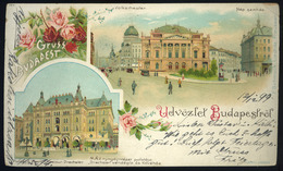 91313 BUDAPEST 1899. Litho Képeslap  /  BUDAPEST 1899 Litho Vintage Pic. P.card - Hungary