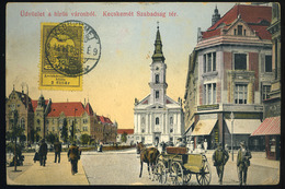 91288 KECSKEMÉT 191..  Régi Képeslap, Árvíz 12f-rel Olaszországba Küldve  /  KECSKEMÉT 191.. Vintage Pic. P.card Flood 1 - Usado