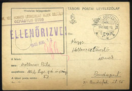 91271 II. VH  1940. Tábori Posta Levlap,102. Honvéd Légvédelmi Tűzér Osztály Gépágyús Üteg Bélyegzéssel - Used Stamps
