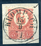 91323 1871. KROMPACH 5kr Szép Bélyegzés  /  1871 KROMPACH 5kr Nice Pmk - Used Stamps