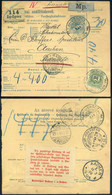 91436 ZAYUGRÓC 1899. Csomagszállító 30Kr-ral Németországba Küldve , Német Kezelési Vignettával. Érdekes Darab! - Covers & Documents