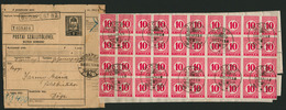 91416 BUDAPEST 1931. Csomagszállító Dögére Küldve , 88db 10f-es Portó Bélyeggel !! Ritkaság,kiállítási Darab! - Used Stamps