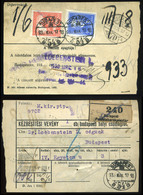 91425 BUDAPEST 1933. Kizárólag Budapesten Használt Helyi Csomagszállító Arcképek-P-f Bérmentesítéssel, Loebenstein - Used Stamps