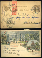 91432 BUDAPEST 1899. Millenniumi 2kr-os Díjjegyes Lap Bulgáriába Küldve, Portózva.Ritka Darab!  /  BUDAPEST 1899 Millenn - Used Stamps