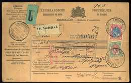 91407 HOLLANDIA 1910. Dekoratív Csomagszállító Magyarországra, Ipolyságra Küldve. Szép Darab!  /  NETHERLANDS 1910 Decor - Lettres & Documents