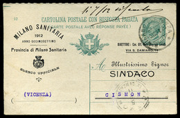 92868 OLASZORSZÁG 1911. Válaszos Díjjegyes Levlap, Céges Magán Nyomással  /  ITALY 1911 Reply Stationery P.card, Corp. P - Entiers Postaux