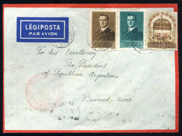 91123 BUDAPEST 1939. Szép Légi Levél Argentínába Küldve - Used Stamps