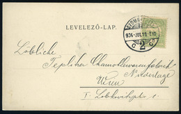 91059 SZOMBATHELY 1904. Régi Céges Levelezőlap Bécsbe Küldve, Gutmann - Used Stamps