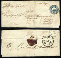 91240 BAJA 1862. Levél, Tartalommal 15Kr-ral Olasz Területre Küldve - Lettres & Documents