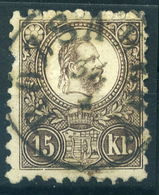 91182 RÓZSAHEGY 1871  15kr  Szép Bélyegzés  /  RÓZSAHEGY 1871 15 Kr Nice Pmk - Used Stamps