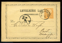 92669 NAGYSZENTMIKÓS 1873. Díjjegyes Levlap, Szép Bélyegzéssel - Used Stamps