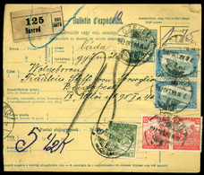 64033 SZERED 1917. Csomagszállító Budapestre Küldve  /  SZERED 1917 Parcel Postcard To Budapest - Gebraucht