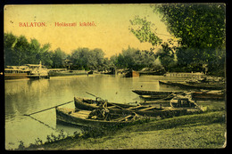 92010 SIÓFOK 1911. Halászati Kikötő Régi Képeslap  /  SIÓFOK 1911 Fishing Harbor  Vintage Pic. P.card - Ungheria