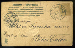 92042 1904. Képeslap Mezőhegyes-Kétegyháza, Mozgóposta Bélyegzéssel - Used Stamps