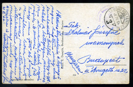 92139 1941. II. VH. Pancsova Képeslap,tábori Postával 'M. Kir. I. Honvéd őrnaszád Ezred' Bélyegzéssel Budapestre - Used Stamps