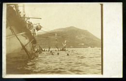 92142 K.u.K. HADITENGERÉSZET I. VH.1914.  S.M.S. Zrinyi Fotós Képeslap , Hajóbélyegzéssel Budapestre Küldve - Krieg