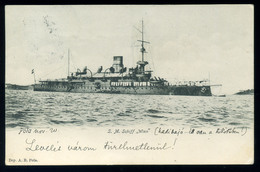 92141 K.u.K. HADITENGERÉSZET 1906 .Pola, S.M.Schiff Wien Hadihajó, Régi Képeslap - Krieg