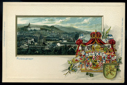 92083 NÉMETORSZÁG Rudolstadt , Litho Képeslap  /  GERMANY Rudolstadt Litho  Vintage Pic. P.card - Altri & Non Classificati