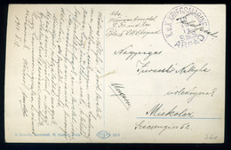 92144 K.u.K. HADITENGERÉSZET  I.VH 1914. Képeslap S.M.S. Árpád Hadihajó Bélyegzéssel - Used Stamps