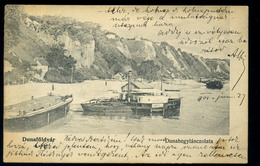 92236 DUNAFÖLDVÁR 1905. Duna Hegyláncolata, Uszály, 'Dél' Vontató Hajó - Ungheria