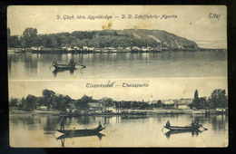 92225 TITEL 1907.  Dunai Gőzhajótársaság ügynöksége, Tisza-part  Régi Képeslap - Serbie