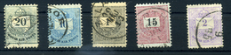 92268 Kis Krajcáros Tétel, Elfogazások , Méretek - Used Stamps