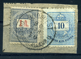 92287 BUDAPEST 1Ft 10Kr Kivágáson - Oblitérés