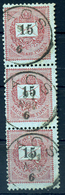 92298 ÁCS 15kr Függőleges Hármas Csík, Szép Bélyegzés - Used Stamps
