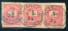 92308 POZSONY Levélposta 3*5kr, Szép Bélyegzés - Used Stamps