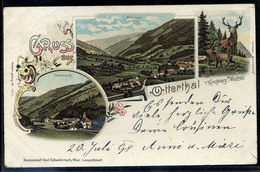 92896 AUSZTRIA 1898. Kirchberg Am Wechsel  Litho Képeslap  /  AUSTRIA 1898 Kirchberg Am Wechsel Litho Vintage Pic. P.car - Hongrie