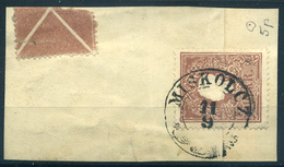 91211 MISKOLC 1858. Kivágás Andráskereszt Darabbal  /  MISKOLC 1858 Excision Cross Of Andrew Piece - Used Stamps