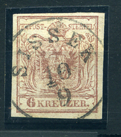 91208 SISSEK  1850. 6kr Szép Bélyegzés  /  SISSEK 1850 6kr Nice Pmk - Usati