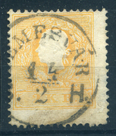 91229 1858. 2kr Narancs , Szép Bélyeg, Temesvár.  /  1858 2 Kr Orange Nice Stamp Temesvár - Usati