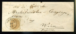 92931 OROLIK 1865. 15kr-os Levél, Igen Ritka Bélyegzéssel Bécsbe Küldve (700p!)  /  OROLIK 1865 15 Kr Letter Very Rare P - Lettres & Documents