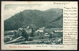 91484 FENYŐHÁZA / Ľubochňa 1902. Régi Képeslap  /  FENYŐHÁZA 1902 Vintage Pic. P.card - Ungheria