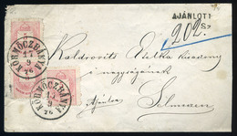 91098 KÖRMÖCBÁNYA 1876. Dekoratív Ajánlott Levél Selmecbányára Küldve  /  KÖRMÖCBÁNYA 1876 Decorative Reg. Letter To Sel - Oblitérés