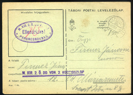 91009 II. VH 1940. Tábori Posta Levlap Máriaremetére Küldve - Used Stamps