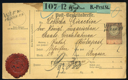 91008 AUSTRIA 1889. Szép Szállító Levél Budapestre Küldve - Autres & Non Classés