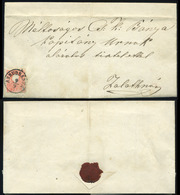 91147 ABRUDBÁNYA 1860. Levél, Magyar Nyelvű Tartalommal, Zalatnára Küldve A Bánya Kapitánynak  /  ABRUDBÁNYA 1860 Letter - Lettres & Documents