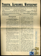 91150 KÉSMÁRK 1930. Karpathenverein Postázott újság Budapestre Küldve  /  KÉSMÁRK 1930 Karpathenverein Mailed Newspaper - Storia Postale