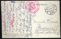 91132 UKRAJNA I. VH  1917. Kowel Zsidó Piac , Fotós Képeslap, Tábori Postával Budapestre Küldve  /  UKRAINE WW I. 1917 K - Used Stamps