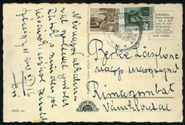 91130 CSÁKTORNYA 1941. Képeslap Magyar Kir Posta 466 Kisegítő Bélyegzéssel Rimaszombatra Küldve  /  CSÁKTORNYA 1941  Vin - Used Stamps