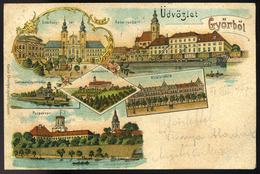 91447 GYŐR PANNONHALMA  1898. Litho Képeslap  /  GYŐR PANNONHALMA 1898 Litho Vintage Pic. P.card - Hungary