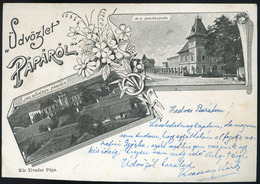 91528 PÁPA 1901. Régi Képeslap  /  PÁPA 1901 Vintage Pic. P.card - Hungary