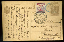 92515 SEREGÉLYES 1922. Díjjegyes Levlap Budapestre Küldve 3K Portózással  /  SEREGÉLYES 1922 Stationery P.card To Budape - Used Stamps