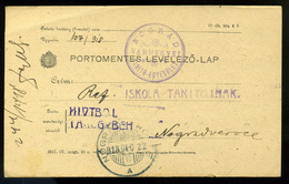 92594 NÓGRÁDBERCEL 1918. Portómentes Levelezőlap Nógrádverőcére  /  NÓGRÁDBERCEL 1918 Porto Free P.card To Nógrádverőce - Gebraucht