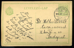 92597 VÁGVÁRALJA 1915. Díjjegyes Levlap, Ritka Bélyegzéssel  /  VÁGVÁRALJA 1915 Stationery P.card Rare Pmk - Usati